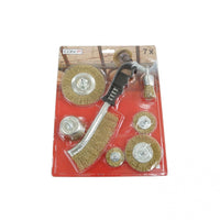 SET 6 SPAZZOLE / MOLE PER TRAPANO CON SPAZZOLA MAN