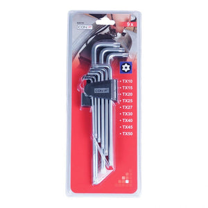 SET 9 CHIAVI LUNGHE RESISTORX