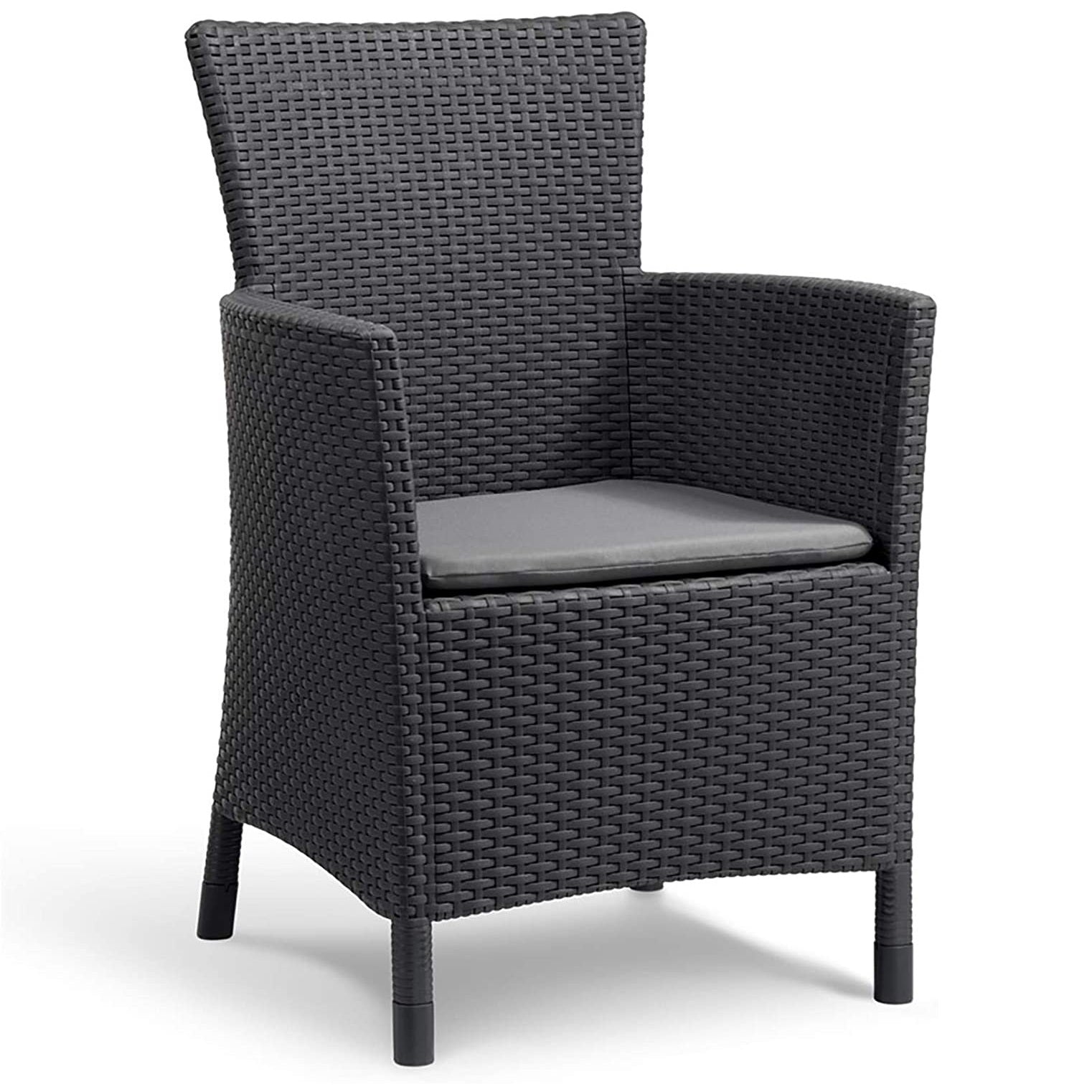 SET BALCONY IOWA GRAFITE IN ECORATTAN CON TAVOLO BASSO