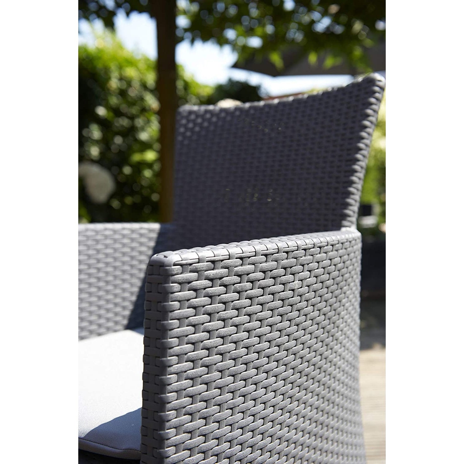 SET BALCONY IOWA GRAFITE IN ECORATTAN CON TAVOLO BASSO