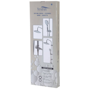 COLONNA DOCCIA PLATINUM H105CM TONDA CROMO