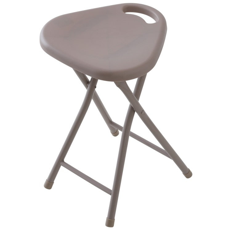 SGABELLO IN ABS E METALLO TORTORA PIEGHEVOLE