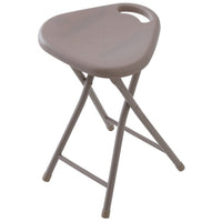 SGABELLO IN ABS E METALLO TORTORA PIEGHEVOLE