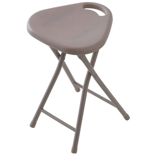 SGABELLO IN ABS E METALLO TORTORA PIEGHEVOLE