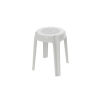 SGABELLO ROCKET 35XH45CM BIANCO IMPILABILE