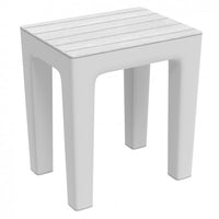 SGABELLO WOODY 38X29XH41CM BIANCO EFFETTO LEGNO