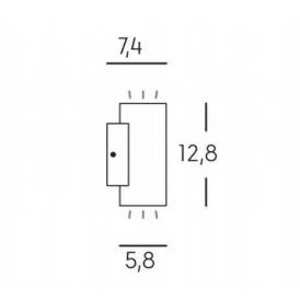 SINO APPLIQUE BIANCO 3W+3W LED 4000K