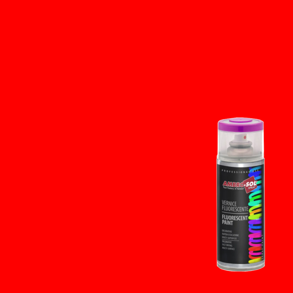 SMALTO FLUORESCENTE 400ML ROSSO SPRAY