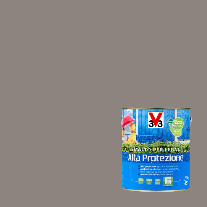 SMALTO LEGNO 500ML GRIGIO ANTICO ALTA PROTEZIONE
