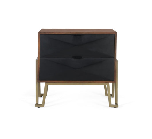 Comodino in legno di mango con cassetti