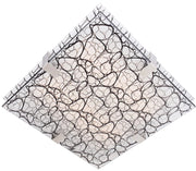Plafoniera Candellux Fiera 40x40 vetro 3xE27 bianca quadrata