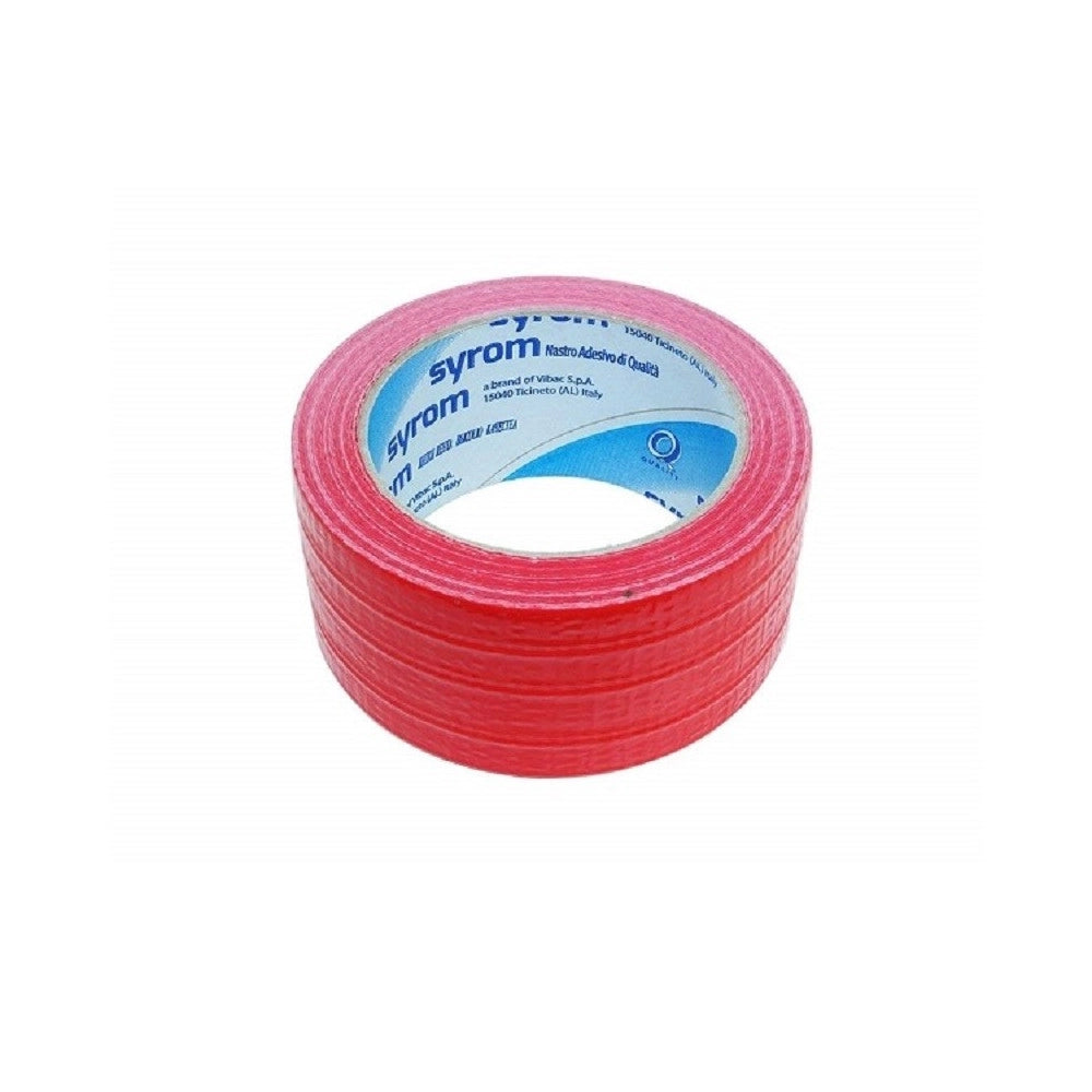 Trade Shop - Nastro Americano Rosso Telato Resistente 50mmx25mt Extraforte Impermeabile Sigilla Ripara -