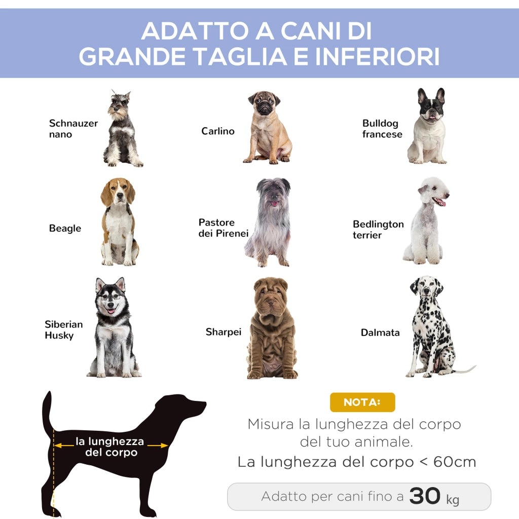 EasyComfort Brandina per Cani Rialzato con 600D Tessuto a Rete, Lettino per Cani Grandi da Viaggio con Peso fino a 30kg, 91.5x76.2x18 cm, Blu