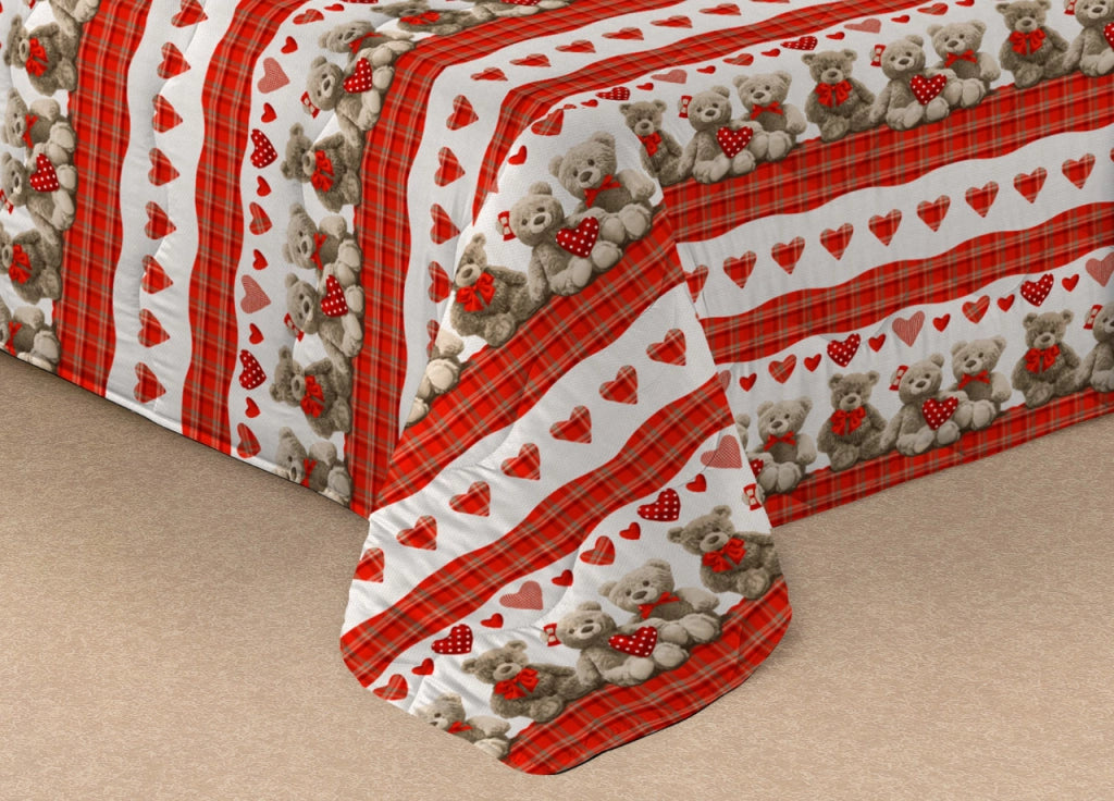 Trapunta Piumone Letto Invernale Imbottita 300gr Scaldanotti Teddy - 1 Piazza - Teddy