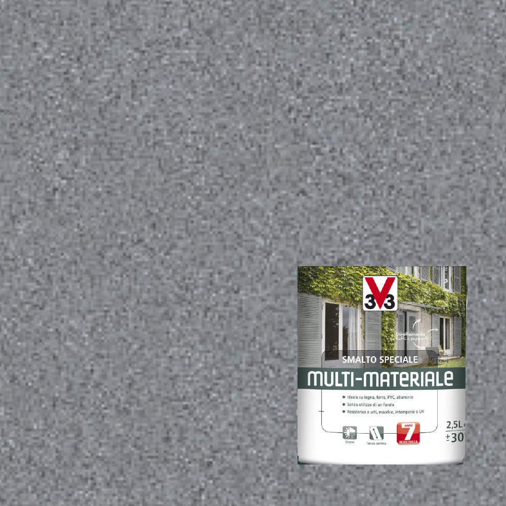 SMALTO MULTIMATERIALE 500ML ALLUMINIO METALLIZZATO