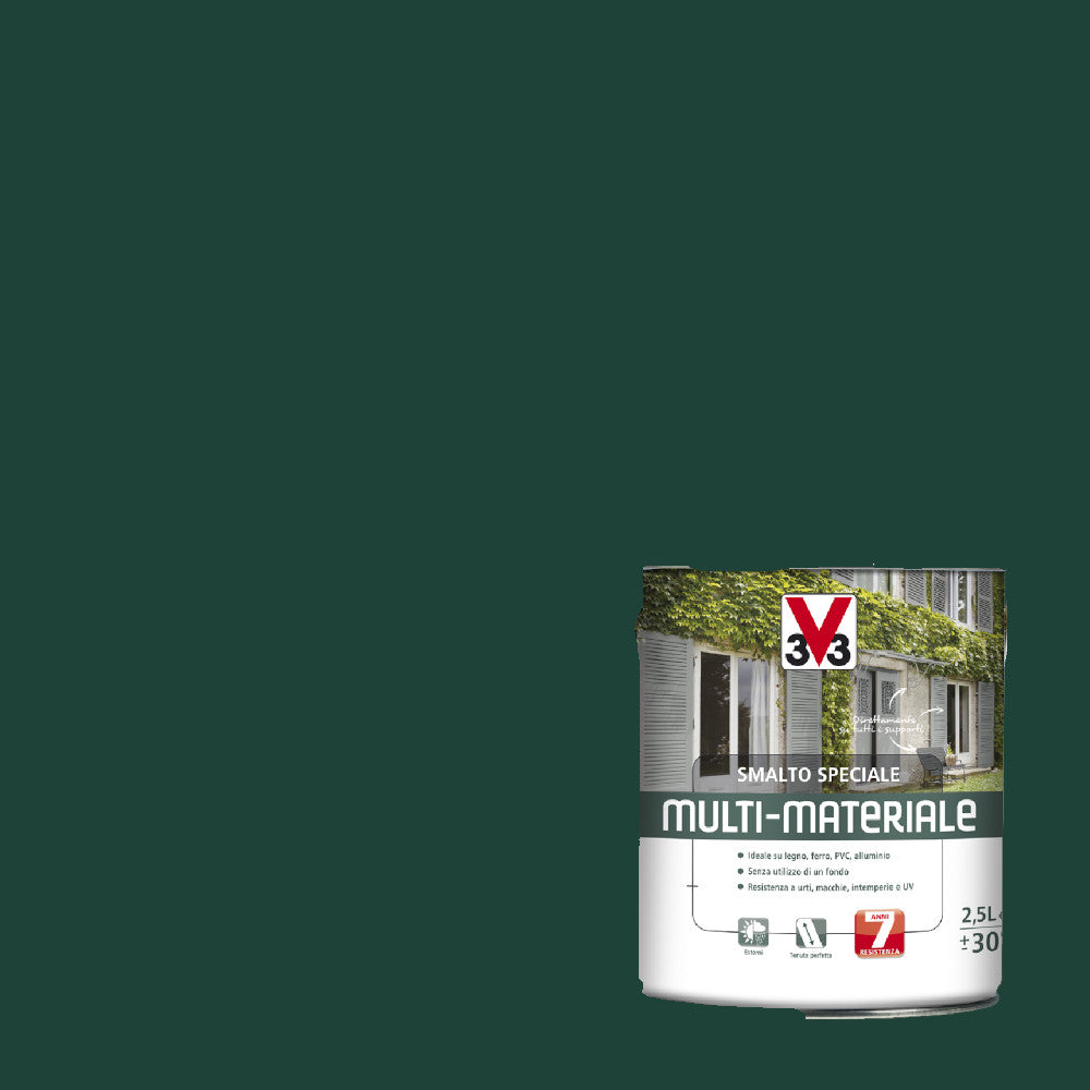 SMALTO MULTIMATERIALE 500ML VERDE RAL 6005