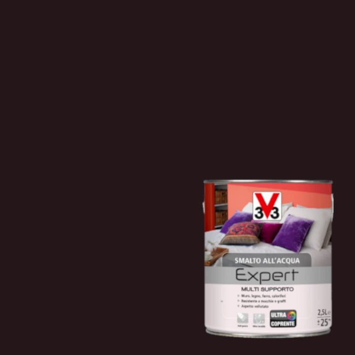 SMALTO MULTISUPPORTO 2,5L MARRONE TESTA DI MORO