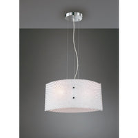 LAMPADARIO ELISA IN VETRO CON 2 PORTALAMPADE  E27 CM.40X20X150