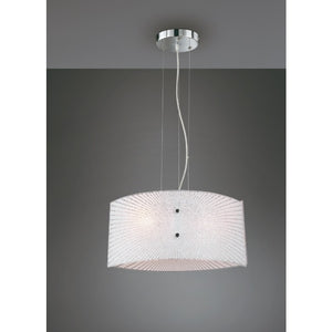 LAMPADARIO ELISA IN VETRO CON 2 PORTALAMPADE  E27 CM.40X20X150