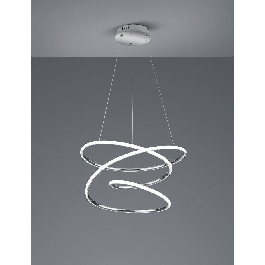 LAMPADARIO LED BOLOGNA 36W D.50CM 4000K CROMO.