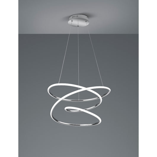LAMPADARIO LED BOLOGNA 36W D.50CM 4000K CROMO.