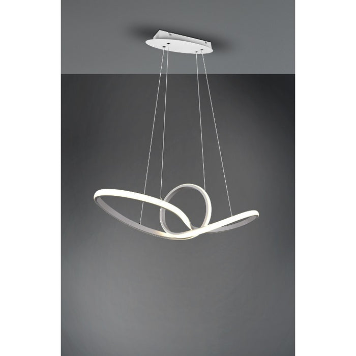 LAMPADARIO LED SANSA 28W 80X26XH150CM BIANCA