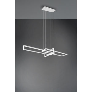 LAMPADARIO LED SALINAS 34W 110X40XH150CM BIANCA