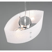 LAMPADARIO ELISA IN VETRO CON 2 PORTALAMPADE  E27 CM.40X20X150