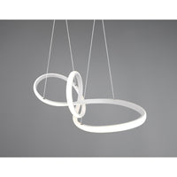 LAMPADARIO LED SANSA 28W 80X26XH150CM BIANCA