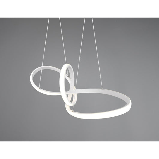 LAMPADARIO LED SANSA 28W 80X26XH150CM BIANCA