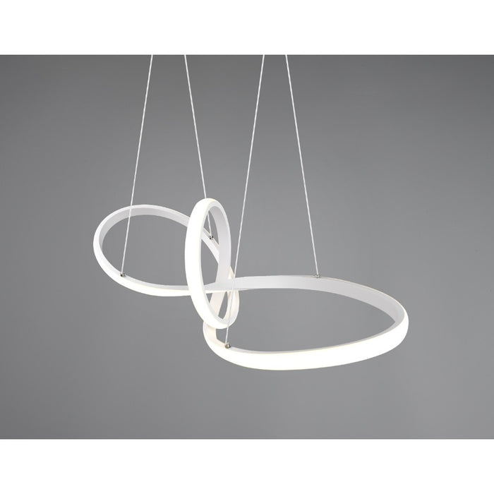 LAMPADARIO LED SANSA 28W 80X26XH150CM BIANCA