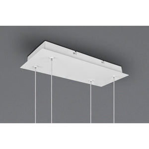 LAMPADARIO LED SALINAS 34W 110X40XH150CM BIANCA