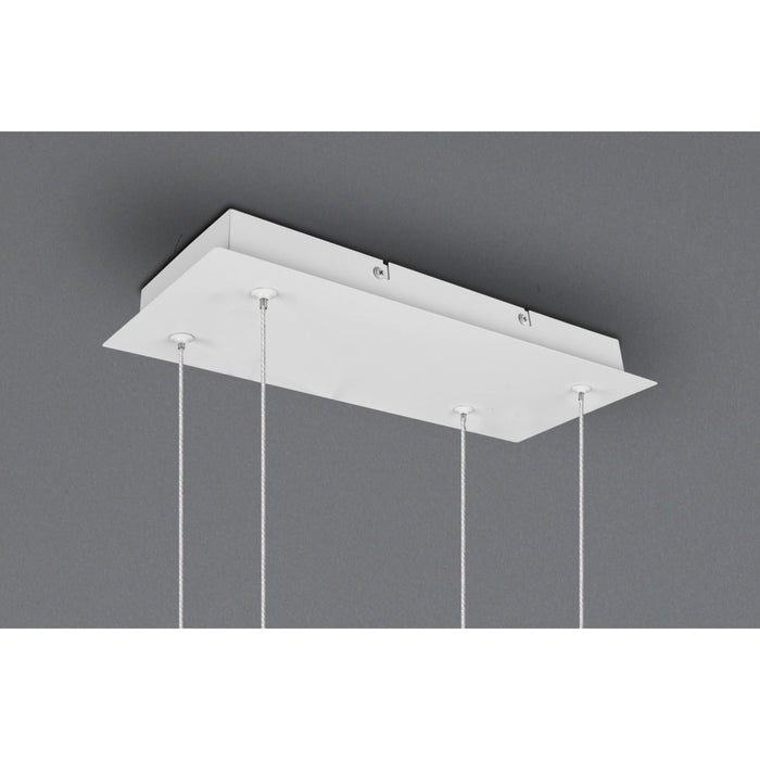 LAMPADARIO LED SALINAS 34W 110X40XH150CM BIANCA