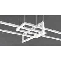LAMPADARIO LED SALINAS 34W 110X40XH150CM BIANCA