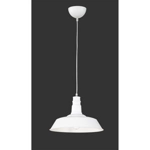LAMPADARIO WILL E27 D.36CM BIANCO OPACO.