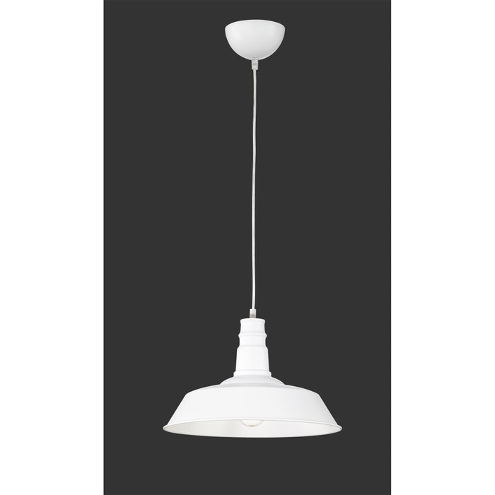 LAMPADARIO WILL E27 D.36CM BIANCO OPACO.