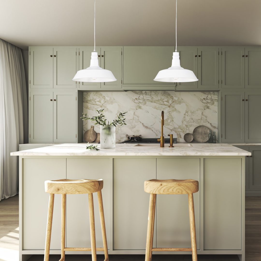 LAMPADARIO WILL E27 D.36CM BIANCO OPACO.