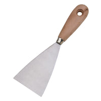 SPATOLA IN ACCIAIO 60MM CON MANICO IN LEGNO