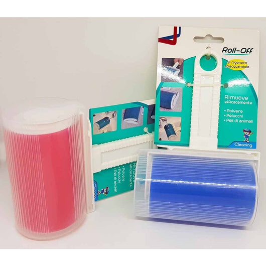 SPAZZOLA ADESIVA IN SILICONE ROLL OFF LAVABILE