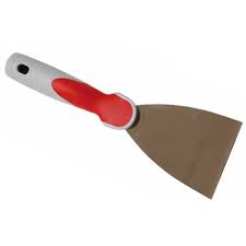 SPATOLA STUCCO 30MM INOX CON MANICO GOMMA