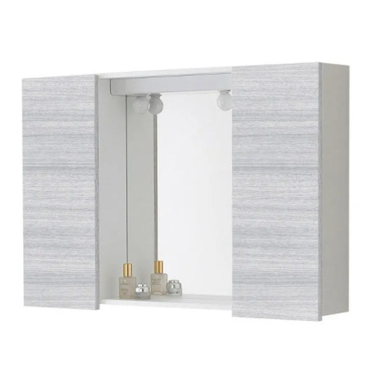 SPECCHIERA 90X16XH60CM CON 2 ANTE GRIGIE