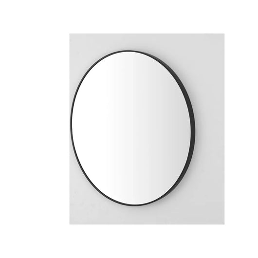 SPECCHIO METAL D.60CM NERO CON CORNICE