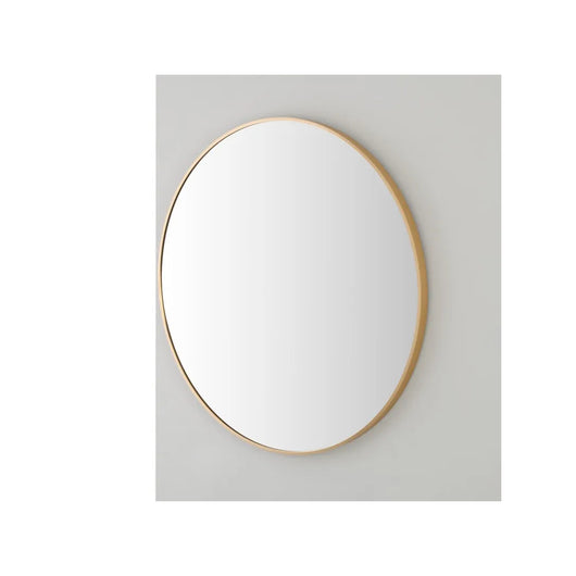 SPECCHIO METAL D.80CM ORO CON CORNICE