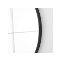 SPECCHIO METAL D.60CM NERO CON CORNICE