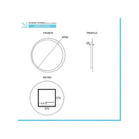 SPECCHIO ORIONE LED D.70CM 20W 4000K IP44