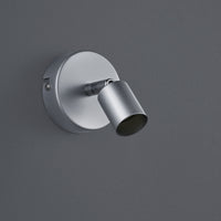 SPOT SINGOLO PARIS GU10 11X8CM TITANIO