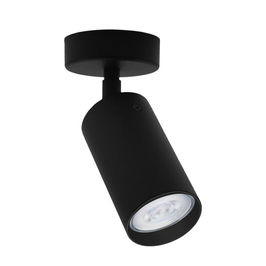 SPOT SINGOLO FORM GU10 D.6XH12CM NERO