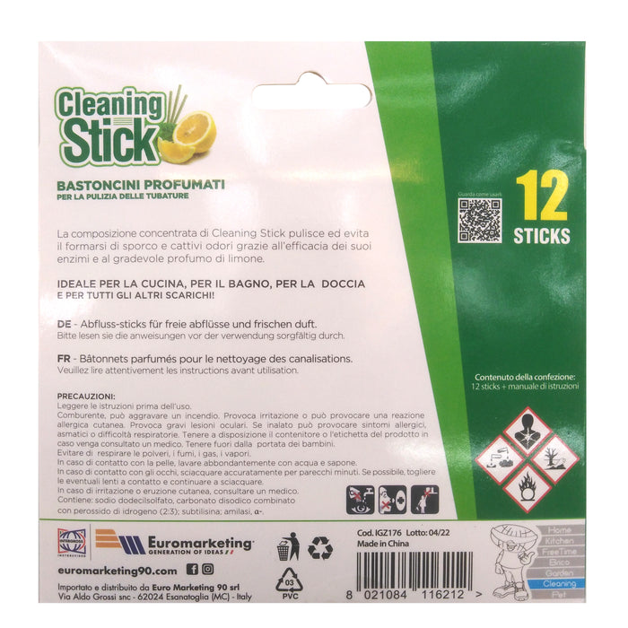 STECCHETTE AL LIMONE CLEANING STICK PER SCARICO