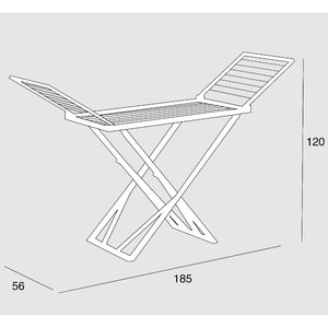 STENDIBIANCHERIA IN PVC CON ALI.