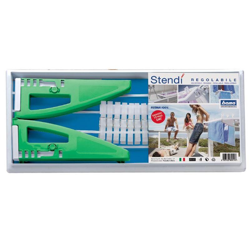 STENDIBIANCHERIA STENDI 2,5M 55X27CM REGOLABILE